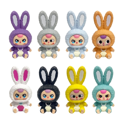 ( Giá 1 con - Bộ 8 con - Đặt Số Lượng 8 ) Mô Hình bộ 8 baby three thỏ thị trấn - Cao : 10cm - Nặng : 500gr - Hộp Màu -  ( VAT : DOTTHN )- C-3