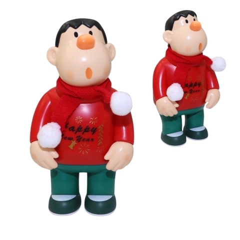 Hàng Rỗng Nhẹ - Mô Hình chaien áo đỏ giáng sinh dáng đứng - Cao : 23cm - Nặng 300gram - No Box - (VAT : G873-84)