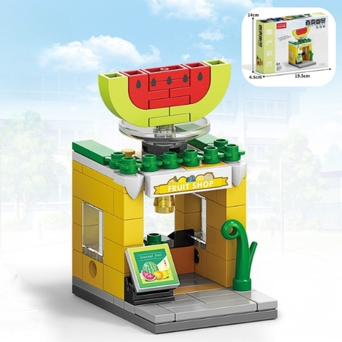 Đồ Chơi Lắp Ghép Lego Cửa hàng Trái Cây - 91 hạt - Full Box - Sku : LG-8974-7 ( VAT 001-11-11 ) - K128-T1-S7