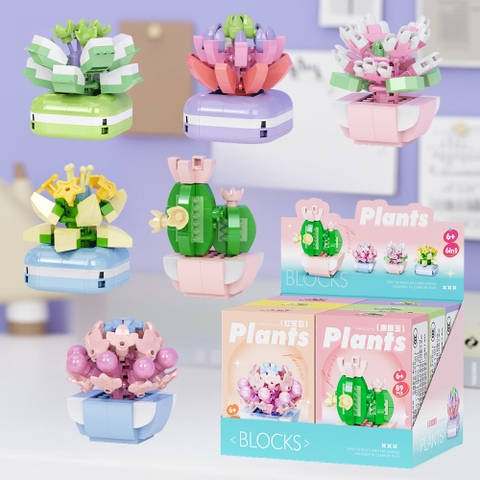 Đồ Chơi Lắp Ghép Lego Bộ 6 Hoa - 89-113 Hạt (Tuỳ Loại) - Full Box - Sku : LG-W1505