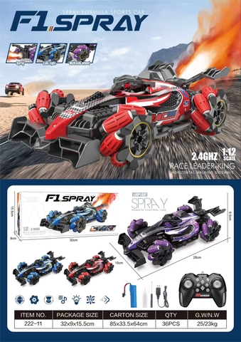 Đồ Chơi Xe Ô tô Điều Khiển Từ Xa 12 Kênh F1 Spray Màu Ngẫu Nhiên - SKU: DK-888-36 ( VAT 009-02-150 ) - K90-T4-S5-6-7