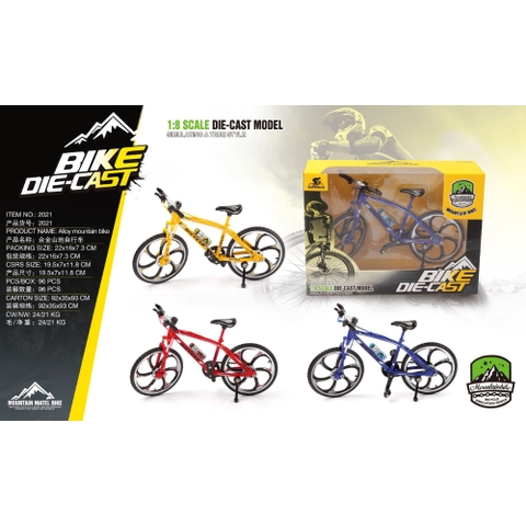 Mô Hình xe đạp địa hình 1:8 Hợp kim - Dài 19.5cm - rộng 6cm - cao 11.5cm - nặng ~ 500gram - FULL BOX : box màu SKU : XYB2021 - (VAT: 003-04-40)