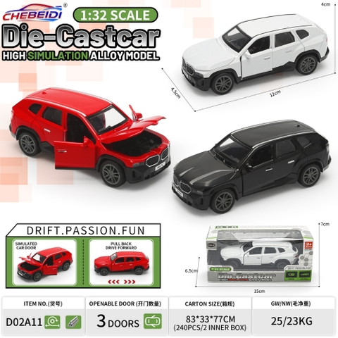 Mô Hình Xe oto BMW XM 3 màu , tỉ lệ 1:36 - Dài 12cm - rộng 4.5cm - cao 4cm - SKU : oto-YM987535 ( VAT : 003-01-20 )