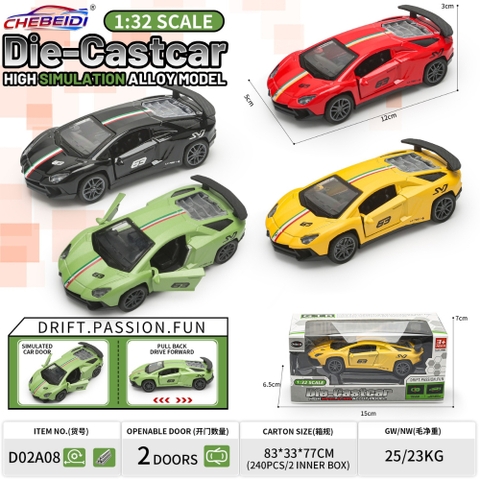 Mô Hình Xe oto Đua Vạch Kẻ Giữa 4 màu , tỉ lệ 1:36 - Dài 12cm - rộng 5cm - cao 3cm - SKU : oto-YM987532 ( VAT 003-01-20 )