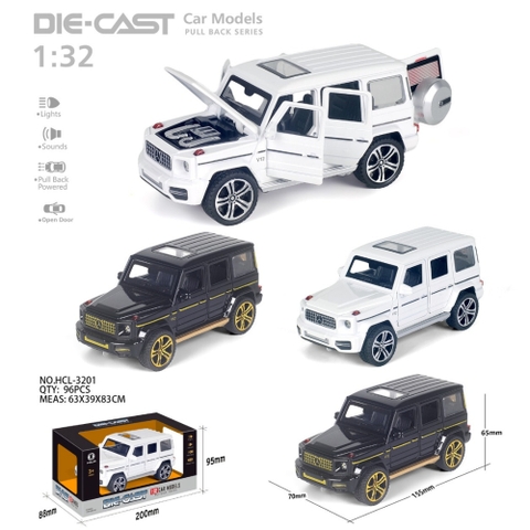 Mô Hình Xe oto G63 2 Màu , tỉ lệ 1:32 - Dài 12.7cm - rộng 4.7cm - cao 3cm - SKU : oto-YM925465 ( VAT 003-01-100 )