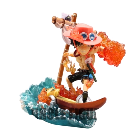 Mô hình Onepiece Ace G5 Cưỡi Tàu - Cao 11cm - nặng 300gram - Figure Đảo Hải Tặc - hộp màu -SKU : op138f ( VAT : 002-5148a ) - K18-T3-S1