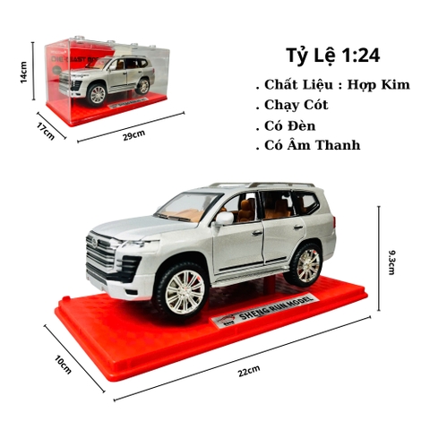 Mô Hình Xe Xám tỉ lệ 1:24 Hợp kim có thể mở cửa - Âm thanh Đèn - Dài 22cm - rộng 10cm - cao 9.3cm - nặng : 800gram - FULL BOX : box màu SKU : oto473k - K55-T3-S7