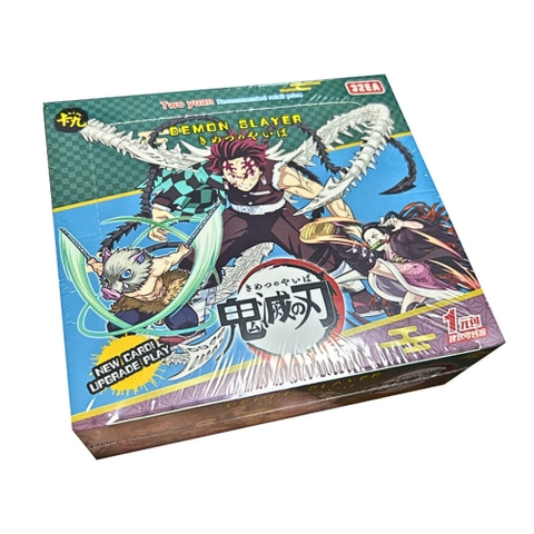 Pack anime thẻ kimetsu noyaiba diệt quỷ ( 32 Pack 1 hộp - 1 Pack có 5 thẻ ) - dài 14 - cao 13cm - Hộp màu N3-K20-T3-S4