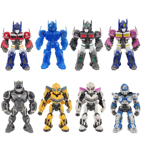 ( Giá 1 con - Bộ 8 con - Đặt Số Lượng 8 ) - Hàng Cao Cấp -  Mô hình Transformer bộ 8 robot - Cao 9-10cm - Nặng 500gram - No Box : Bọc túi OPP Figure Transformer -(VAT : G873-84)- K29-T2-S9