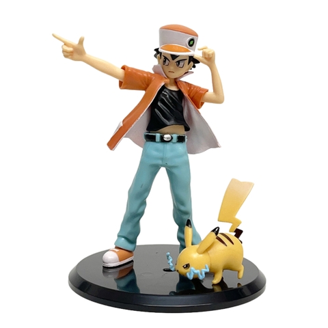 Mô Hình Pokemon Satoshi pikachu  - Cao 15cm - nặng 100gram - Figure pokemon - no box - K9-T2-S6