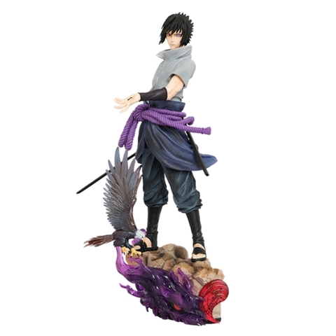 Mô hình Sasuke dáng đứng có đế siêu đẹp - Cao 37cm - nặng 1kg7 - Figure Naruto - Box Màu K2-T4-S8