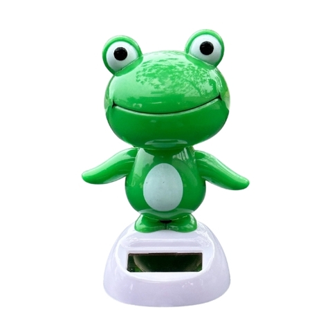 Mô Hình ếch xanh lắc đầu đứng trên đế siêu dễ thương . Cao 11cm , nặng 200gram - sku : ld8