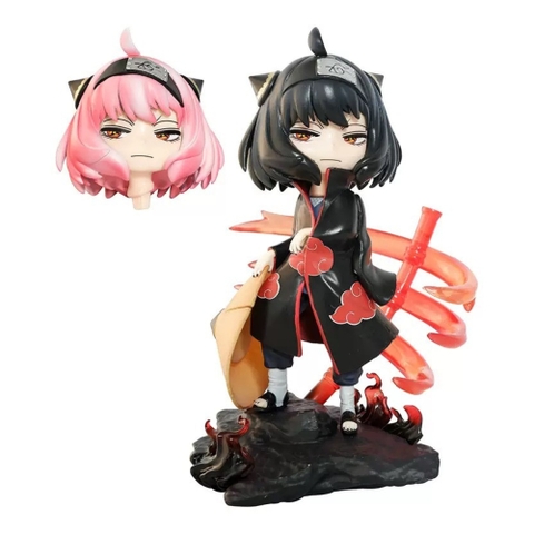 MÔ HÌNH ANYA FORGER - ANYA FORGER cospay itachi - Cao : 18.5cm - Nặng : 400gram - Có Hộp Màu - (VAT 002-05-80) -K10-T3-S4