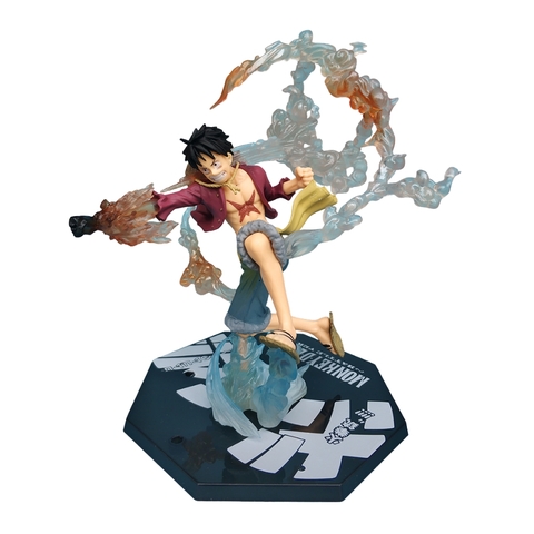 ( Hàng Đẹp) Mô hình Luffy gear 2 haki hàng đẹp đế có chữ - Bộ Fzero - ONE PIECE - No Box - F - 14