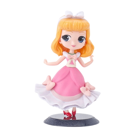 Mô Hình Công Chúa váy hồng tóc vàng - Cao : 16cm Nặng 150gram - No Box - K19-T1-S7