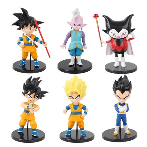 Mô Hình DragonBall bộ 6 goku vũ trụ dễ thương cao 16.5cm - Figure DragonBall - No Box - E - 12