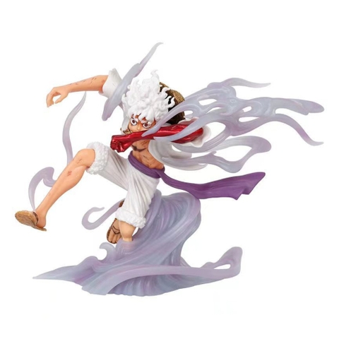 Mô Hình OnePiece luffy gear 5 trạng thái chiến đấu - cao 20cm - nặng 470gram - Figure One Piece - Hộp Màu N4-K15