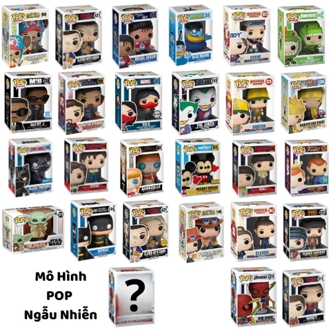 Mô Hình random POP các nhân vật anime - ngang 11.5cm - Cao 15.8cm - Rộng : 8.8cm - nặng : 250gram - Hộp Màu SKU : mm66