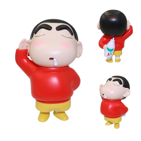 Mô Hình Shin áo Đỏ đứng chào - Cao : 14cm - Nặng 200gram - No Box - K21-T1-S7