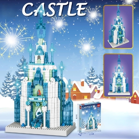 Đồ Chơi Lắp Ghép Lego lâu đài băng giá - 1300 hạt - Full Box - Sku : LG-CT32044