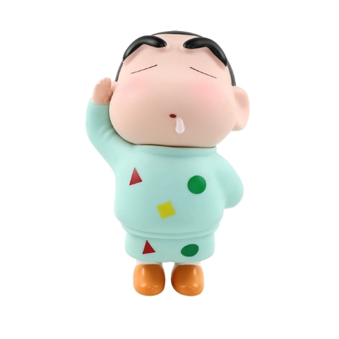 Mô Hình Shin áo xanh đứng chào - Cao : 14cm - Nặng 200gram - No Box - K33-T3-S4