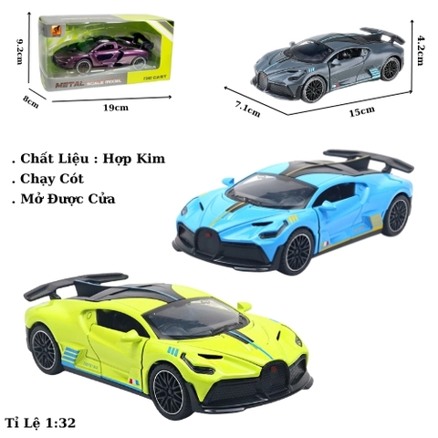 Mô Hình xe oto Bugatti Divo hợp kim , tỉ lệ 1:32 - Dài 15cm - rộng 7.1cm - cao 4.2cm - SKU : oto-3241B - ( Vat : 003-01-70 )