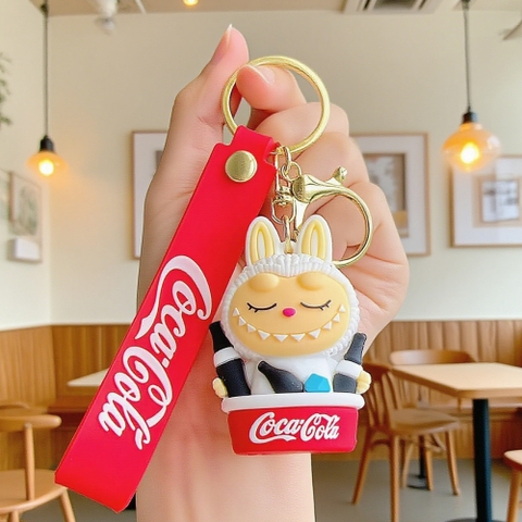 Móc Khóa labubu ngồi chậu - Dây móc dài : 10cm - Mô Hình Cao : 6cm - Nặng : 50gram - No Box : bọc túi OPP K76-T6-S3