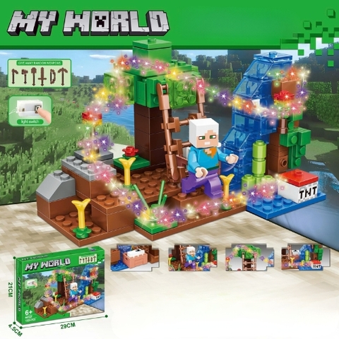 Đồ Chơi Lắp Ghép Lego My world minecraft - 132 hạt - Full Box - Sku : LG-44-03 - K55-T4-S3