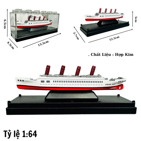 Mô Hình tàu bệ phóng trắng 1:64 Hợp kim - Dài 12.5cm - Cao 5cm - Rộng : 4.5cm - nặng : 300gram - Hộp Nhựa Trong SKU : oto468b