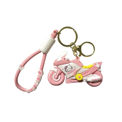 Móc khóa trang trí  - morto hồng trắng - Dây móc dài : 12cm - Mô Hình Cao : 4.5cm - Nặng : 50gram - No Box : bọc túi OPP -SKU : moc112 - ( Vat : MK001 )-