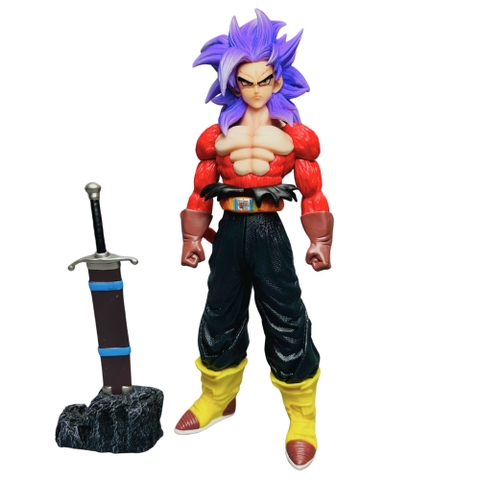 Mô Hình Trunks ssj4 dáng đứng - Cao 30.5cm - rộng 13cm - nặng 900gram - Phụ kiện : đuôi + kiếm + tay thay thế - bọc túi OPP - có hộp màu