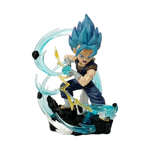 Mô hình DragonBall vegito tóc xanh bắn chưởng hiệu ứng base đẹp - Cao 10.5cm - nặng 150gram - Dragon Ball - Có Hộp màu