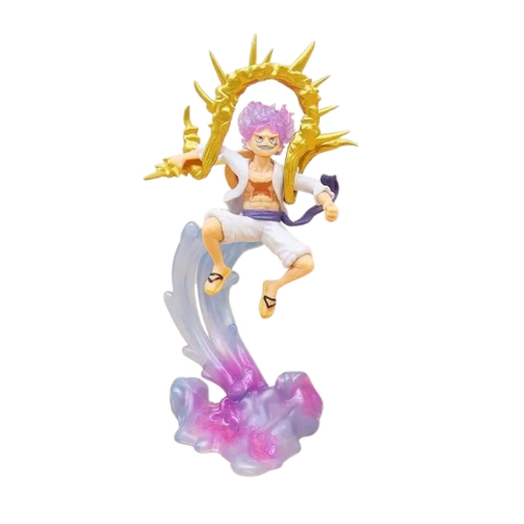 Mô Hình Onepiece luffy gear 5 vòng vàng bản có vũ khí cầm tay trạng thái chiến đấu cao 22 cm - OnePiece  - Có Hộp Đẹp - (VAT MH001) - E - 8