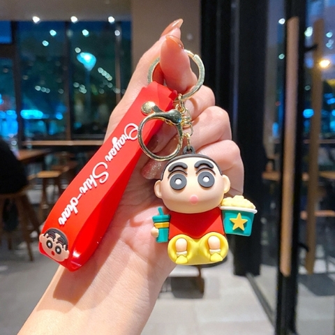 Móc Khóa Shin ôm bỏng ngô siêu đẹp . Dây móc dài : 10cm - Mô Hình Cao : 6cm - Nặng 50gram K79-T7-S2