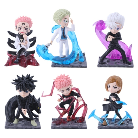 Mô Hình Jujukaisen bộ 6 nhân vật có hiệu ứng - cao 9-10cm - Figure Jujukaisen - Hộp Màu -  K30-T1-S2