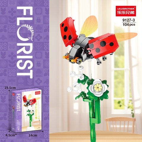 Bộ lắp ghép Hoa & côn trùng 104pcs. SKU: LG-9127-3 ( VAT 001-06-11 ) - K129-T1-S3