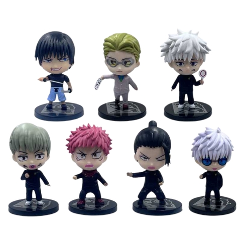 Mô Hình Jujutsu Kaisen bộ 7 chú thuật hồi chiến - Cao 10cm - nặng 300gram - No Box : bọc túi OPP - Figure anime Jujutsu Kaisen