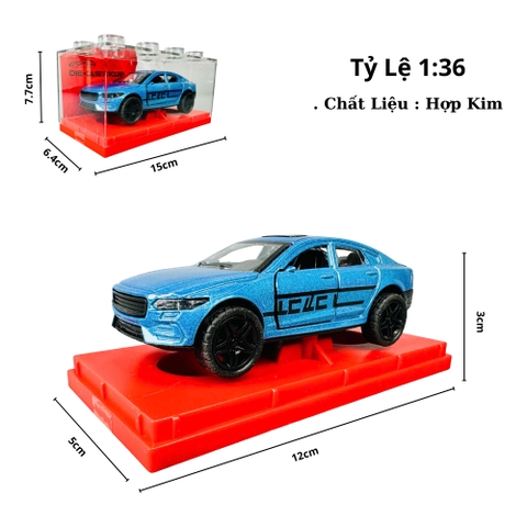 Mô Hình Xe xanh có chữ tỉ lệ 1:36 Hợp kim có thể mở cửa - Dài 12cm - rộng 5cm - cao 3cm - nặng : 300gram - FULL BOX : box màu SKU : oto474j - K55-T4-S7