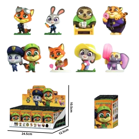 Mô hình bộ 8 nhân vật Zootobia . Cao 8-10cm , nặng 350gram - Figure Zootobia