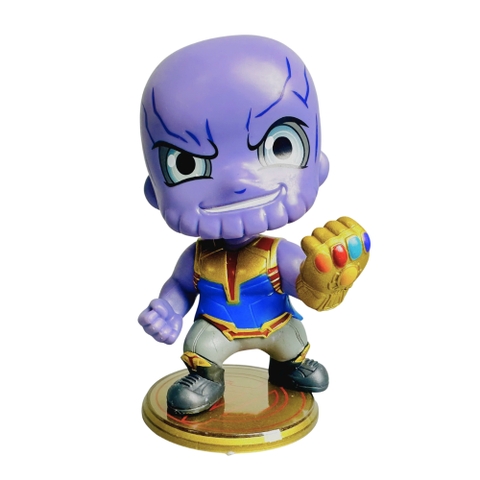 Mô Hình Avenger Thanos chibi Lắc Đầu Dáng Đứng - Cao 11cm - Nặng 150gram - Figure Avenger - Full Box - K73-T4-S5