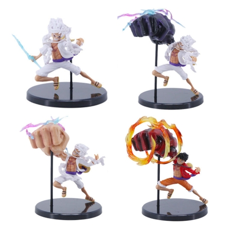 Mô hình OnePiece bộ 4 trạng thái luffy chiến đấu- Cao 9-14cm - nặng 500gram - Phụ kiện : Đế - Figure One Piece - No Box