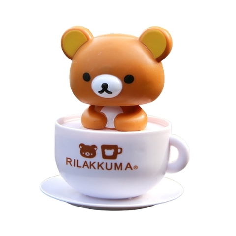 Mô Hình gấu cam lắc đầu . Cao 11cm , nặng 200gram - sku : ld9a