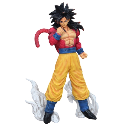 Mô Hình Songoku SSJ4 Tóc Đen dáng đứng - Cao 30cm - Nặng 700gram - Có Box màu - Figure anime Dragon ball