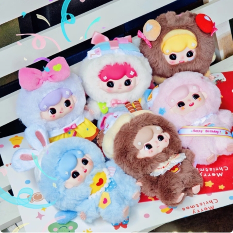 Hãng babythree Billie tiệc trà ngọt ngào blind box set 6 ngẫu nhiên - cao ~ 16cm - Nặng 500gram - Túi Mù - Hộp Màu