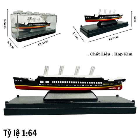 Mô Hình tàu bệ phóng đen 1:64 Hợp kim - Dài 12.5cm - Cao 5cm - Rộng : 4.5cm - nặng : 300gram - Hộp Nhựa Trong SKU : oto468a