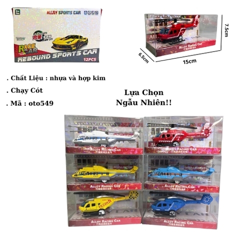 Mô Hình Máy Bay ( Ngẫu Nhiên ) Mua Cả Lốc Có Hộp Trưng Bày Đi kèm  - Cao 7.5cm - Ngang 15cm - Rộng 6.5cm - Hộp nhựa - SKU : oto549