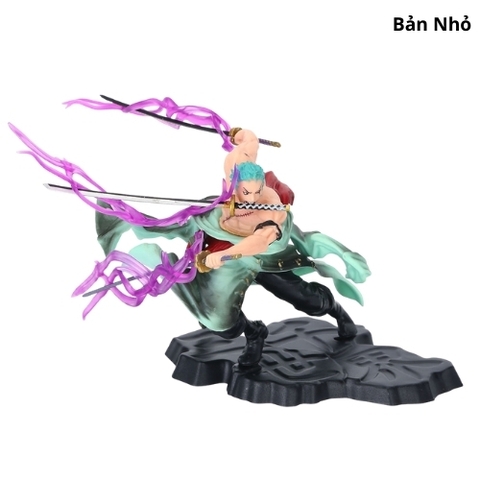 Mô hình đồ chơi - Zoro 3000 thế giới có 2 đầu 3 vòng hắc kiếm ( bản nhỏ ) - One Piece - No Box