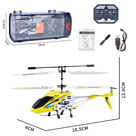 Đồ Chơi Máy Bay Điều Khiển Từ Xa Màu Vàng - Có Điều Khiển  - Dài 12.5cm - rộng 4cm - cao 18.5cm - nặng : 2kg - FULL BOX . SKU : oto520d - LS-220 - K53-T5-S8