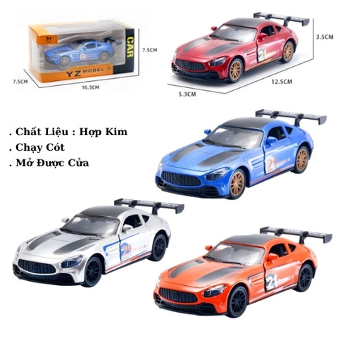 Mô Hình xe đua hợp kim , tỉ lệ 1:36 - Dài 12.5cm - rộng 5.3cm - cao 3.5cm - SKU : oto-YZ8822-3 - ( Vat : 003-01-35 )