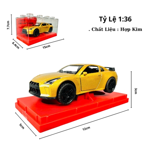Mô Hình Xe Cam Nâu tỉ lệ 1:36 Hợp kim có thể mở cửa - Dài 12cm - rộng 5cm - cao 3cm - nặng : 300gram - FULL BOX : box màu SKU : oto474h -  K55-T4-S7